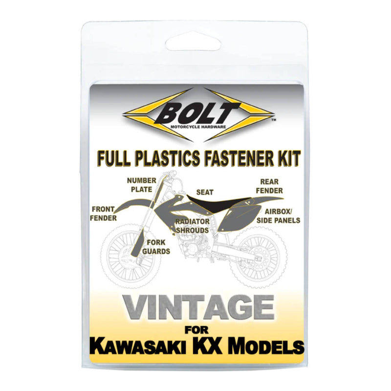 BOLT PLASTICS FASTENER KIT KAW KX450F 19- KX250F 21-