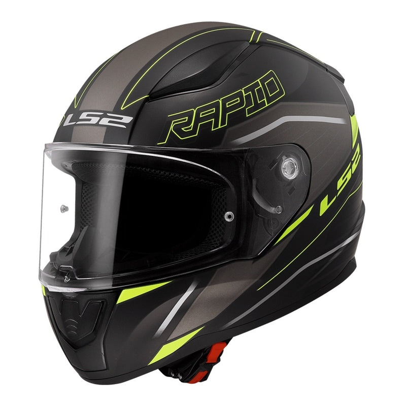 LS2 FF353 Rapid II Helmet Rokku - Matte Black / Hi-Vis Yellow