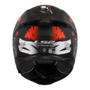 LS2 FF808 Stream II Angry Monkey Helmets - Matte Black / Red 06
