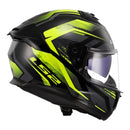 LS2 FF808 Stream II Fury - Black / Hi-Vis Yellow 06