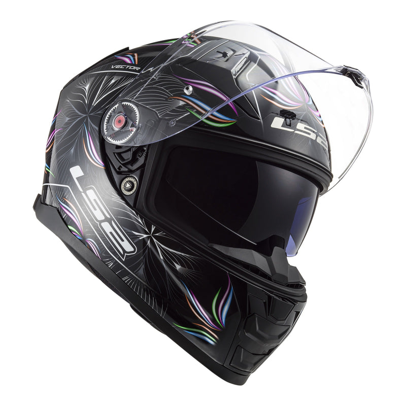 LS2 FF811 Vector II Tropical Helmet - Black / White