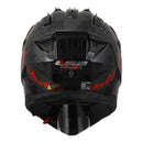 LS2 MX702 Pioneer II Crazy - Black / Grey / Red 06