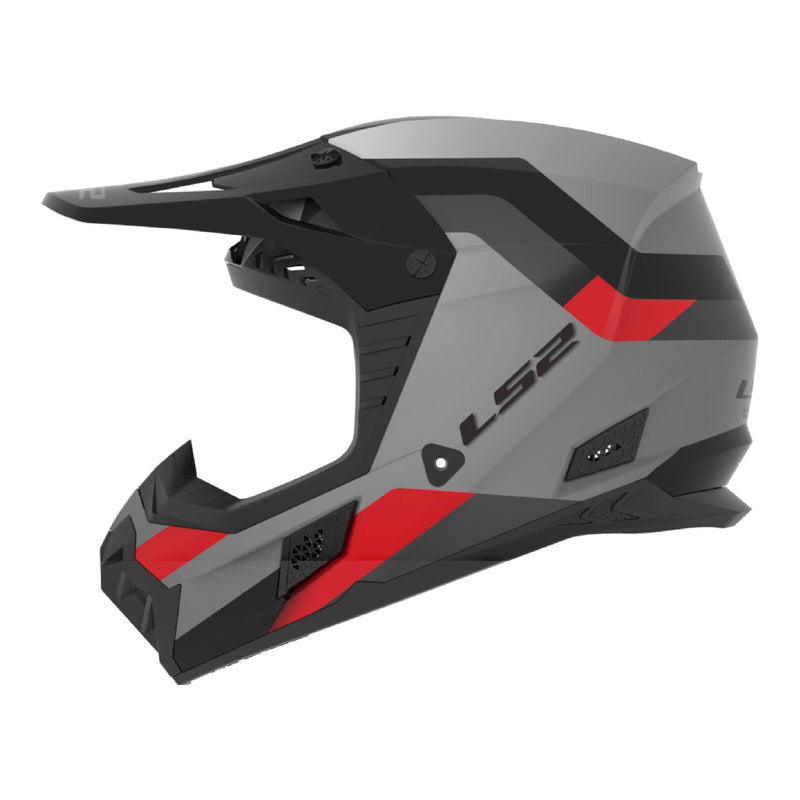 LS2 MX706 COZ Frontier II Helmet - Red / Black / Titanium 06