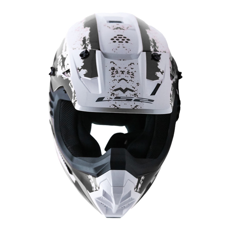 LS2 MX706 COZ Hyde Helmet - Black / White 06