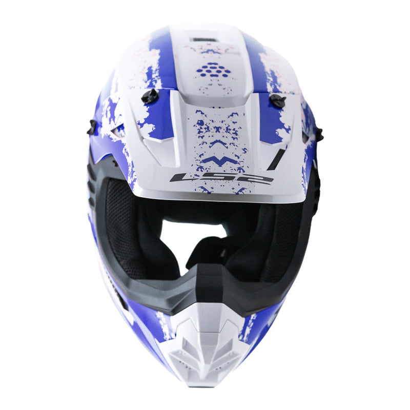 LS2 MX706 COZ Hyde Helmet - Blue / White 06