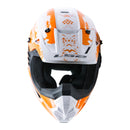 LS2 MX706 COZ Hyde Helmet - Orange / White 06