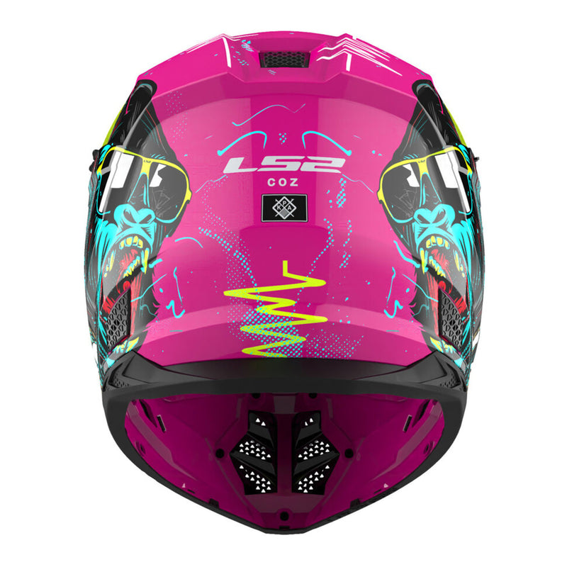 LS2 MX706J COZ Junior Gorilla Helmet - Gloss Purple 06