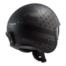 LS2 OF599 Spitfire II Flag Helmet - Matte Black 06