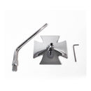 Whites Mirror - Maltese Cross 10mm Fitting