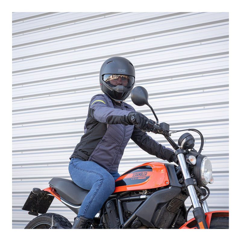 Oxford Valencia 3.0 Waterproof Dr2Dry Women's Textile Jacket - Grey / Black