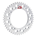 Renthal Rear Sprocket - Silver 46T Alloy 7075-T6 Grooved