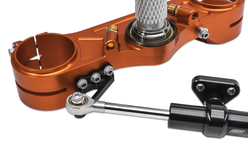 OEM Steering Damper Mount for Rottweiler Billet Triple Clamps