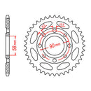 Sprocket Kit Honda CT/XL125/185 (CT200) - 428H 14/56