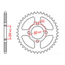 Sprocket Kit Yamaha TTR50 - 420MS 13/37