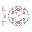Sprocket Kit Yamaha TT250 R '93-'95 - 520AO 14/43