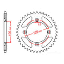 Sprocket Kit Suzuki RM80/85 '82-'18, Yamaha YZ80 82-18 - 428MXZ 13/47