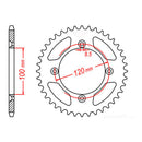 Sprocket Kit Yamaha YZ85 SW '19- - 428H 14/46