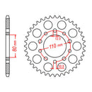 Sprocket Kit Honda CB400SF Super Four - 525XRE 15/42