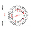 Sprocket Kit Honda CBR954RR '00-'03 Gold (economy) - GB530XRE 16/42