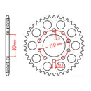 Sprocket Kit Honda CBR1000F (SC21) - 530XRE 17/43
