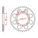 Sprocket Kit Suzuki GN250 - 520XRE 15/41