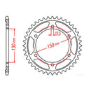 Sprocket Kit Yamaha YZF750 '93-'98 Gold - GB530XRE 16/39
