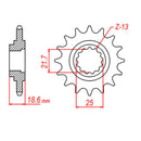 MTX 1538 Steel Front Sprocket