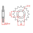 MTX 1586 Steel Front Sprocket