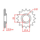 MTX 1594 Steel Front Sprocket