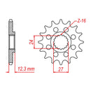 MTX 444 Steel Front Sprocket