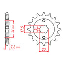 MTX 327 Hornet Lightweight Steel Front Sprocket