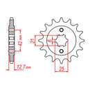 MTX 288 Steel Front Sprocket