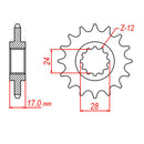 MTX 295 Steel Front Sprocket