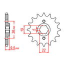 MTX 337 Steel Front Sprocket