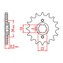 MTX 337 Steel Front Sprocket