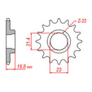 MTX 582 Steel Front Sprocket