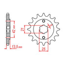 MTX 725 Steel Front Sprocket