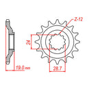 MTX 526 Steel Front Sprocket