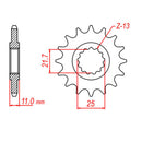 MTX 580 Steel Front Sprocket