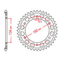 MTX 1317 Steel Rear Sprocket