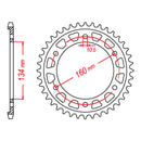 MTX 1317 Steel Rear Sprocket