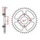 MTX 256 Steel Rear Sprocket