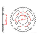 MTX 1780 Steel Rear Sprocket