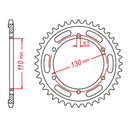 MTX 1870 Steel Rear Sprocket