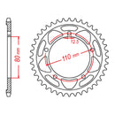MTX 2012 Steel Rear Sprocket