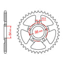 MTX 242 Steel Rear Sprocket