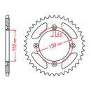 MTX 217 Steel Rear Sprocket