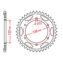 MTX 312 Steel Rear Sprocket