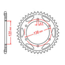 MTX 312 Steel Rear Sprocket