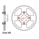 MTX 999 Steel Rear Sprocket